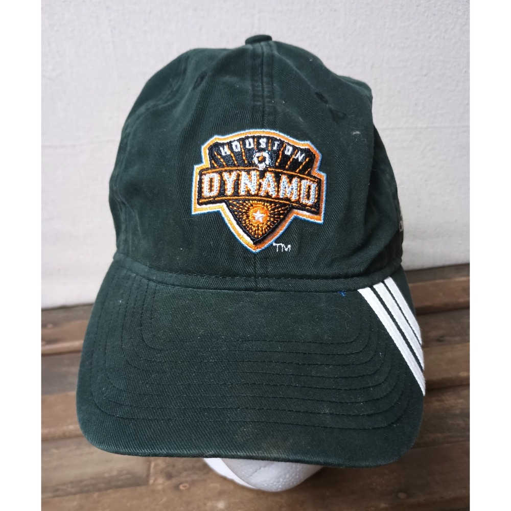 Adidas Houston Dynamo Cap Adjustable Hat Soccer‎ Three Stripe One Size Fits All